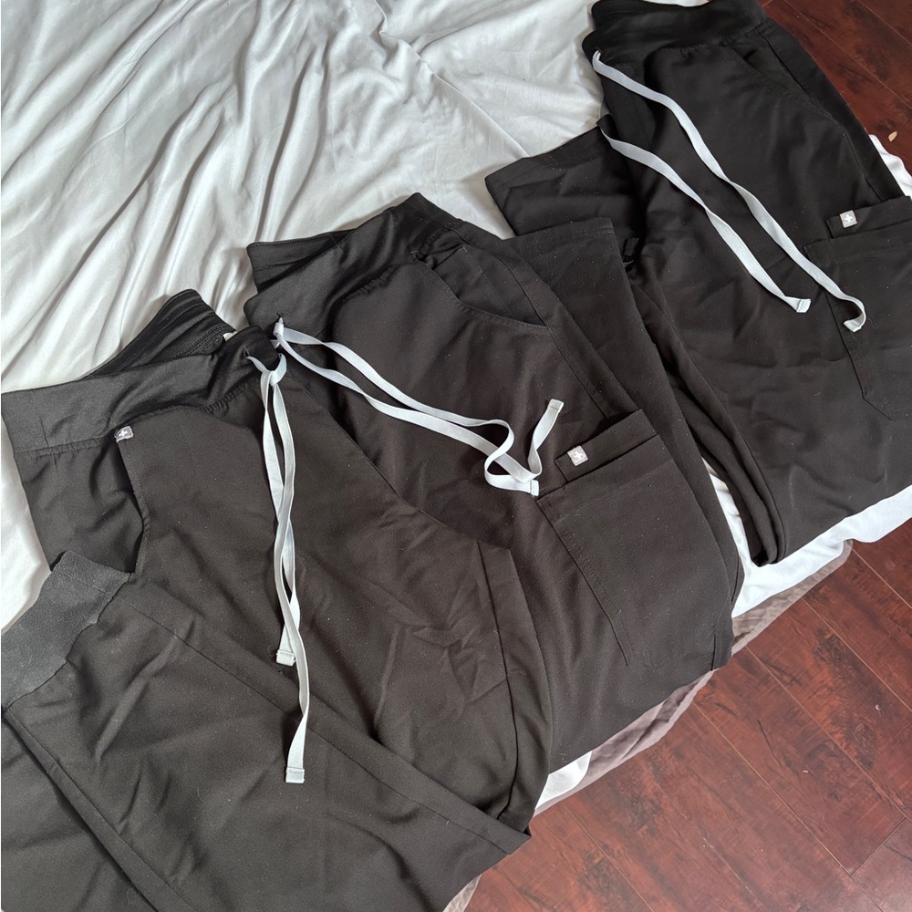 Three pairs Figs Scrub pants 
Size Large /Tall
